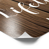 Hangover-gebaar bijtend Land Barn bruiloft Foto Afdruk (Hoek)