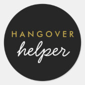 Hangover Helper Wedding Favor Sticker (Voorkant)