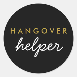 Hangover Helper Wedding Favor Sticker
