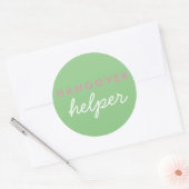 Hangover Helper Wedding Favoriser Sticker Sage ros (Enveloppe)