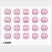 "Hangover Helper" Wedding Sticker Blush Pink/Navy (Vel)