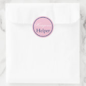 "Hangover Helper" Wedding Sticker Blush Pink/Navy (Tas)