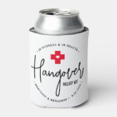Hangover Relief Kit Personalized Wedding Favor Blikjeskoeler (Blikje Voorkant)