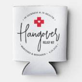 Hangover Relief Kit Personalized Wedding Favor Blikjeskoeler (Voorkant)