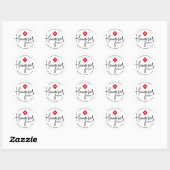 Hangover Relief Kit Personalized Wedding Favor Ronde Sticker (Vel)