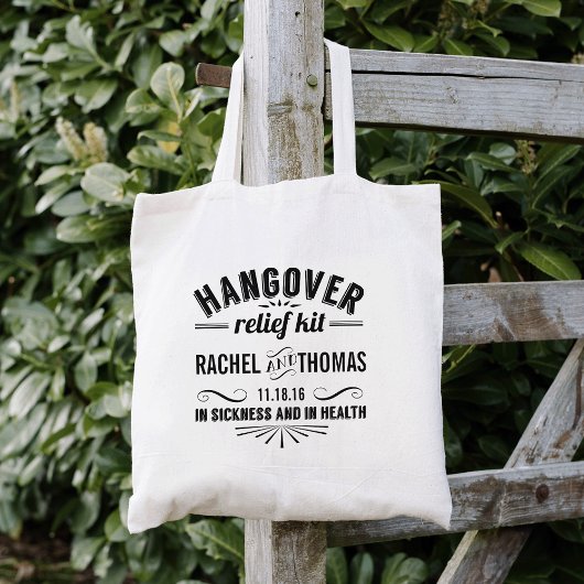 Hangover Relief Kit | Weddenschap Tote Bag
