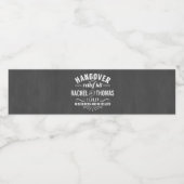 Hangover Relief Kit Wedding Waterfles Etiket (Enkel label)