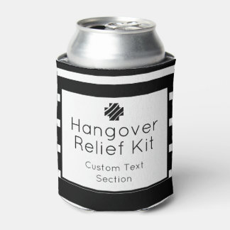 Hangover Relief Kit Zwart-wit Drink Blikjeskoeler