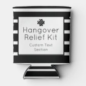 Hangover Relief Kit Zwart-wit Drink Blikjeskoeler (Voorkant)