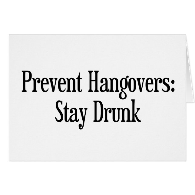 Hangovers voorkomen (Voorkant Horizontaal)