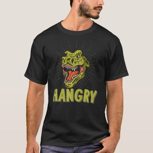 Hangry Dinosaur T-shirt (Voorkant)