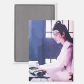 Hanguang Jun Lan Wangji De ongetemde MDZS Magneet (Voorkant / Achterkant)