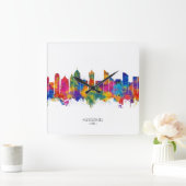 Hangzhou China Skyline Vierkante Klok (Huis)