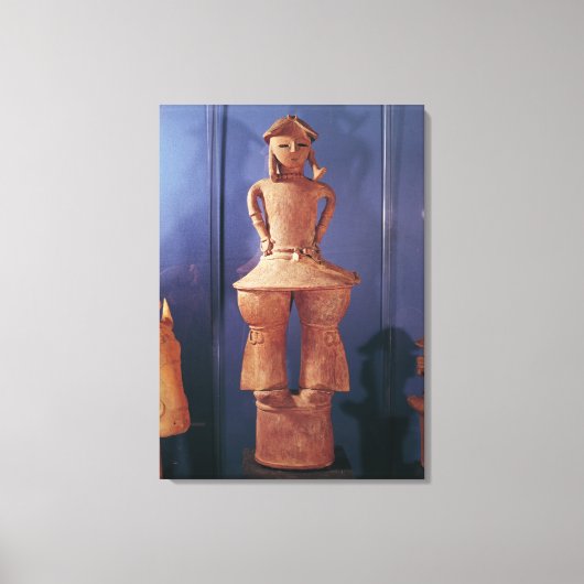 Haniwa figuur, 250-550 canvas afdruk (Voorkant)