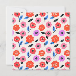Hanjiao met bloemenpatroon kaart