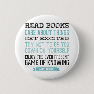 Hank Green Quote Ronde Button 5,7 Cm
