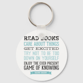 Hank Green Quote Sleutelhanger