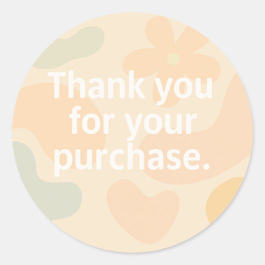 hank You Sticker | Bâton d'emballage pour petites  (Devant)