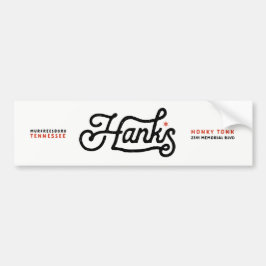 Hanks Signature Logo Black Sticker