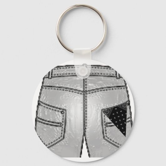 Hanky Code zwart, rechts Sleutelhanger (Voorkant)