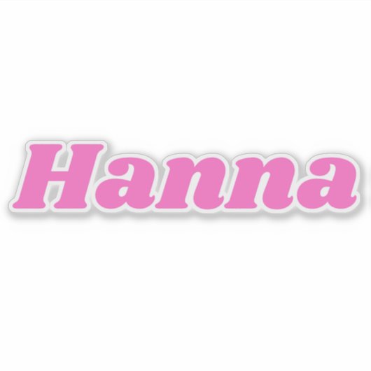 Hanna Sticker (Voorkant)
