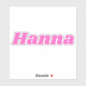 Hanna Sticker (Vel)