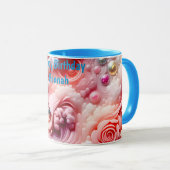 HANNAH ~ Abstract Pattern 3D ~ Pinks~ Mok (Voorkant rechts)