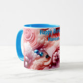HANNAH ~ Abstract Pattern 3D ~ Pinks~ Mok (Voorkant links)