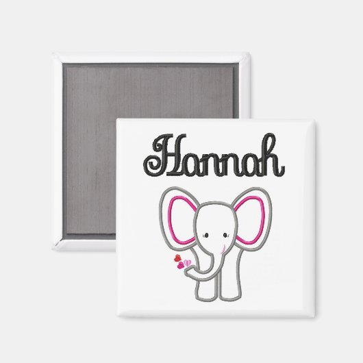 Hannah Elephant Magnet (Recto/Verso)