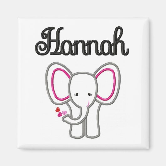 Hannah Elephant Magnet (Devant)