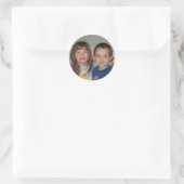 Hannah en Caleb (samen) Ronde Sticker (Tas)