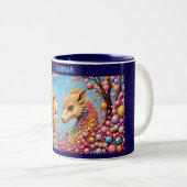 HANNAH ~ Fille et bébé Dragon ~ Mug (Devant droit)