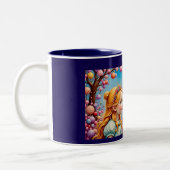 HANNAH ~ Fille et bébé Dragon ~ Mug (Gauche)