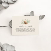 HANNAH Gender Neutraal Woodland Baby shower Informatiekaartje