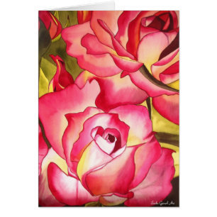 Hannah Gordon roze roze roze waterverf kunst
