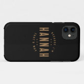 Hannah Name Personalized Birthday Name Hannah Case-Mate iPhone Case (Achterkant (horizontaal))
