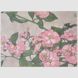  Hannah Overbeck Art nouveau prarie roos Tissuepapier