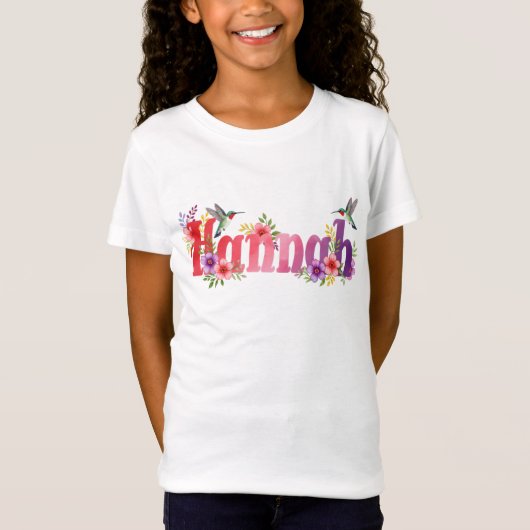 Hannah - Personalised Shirt  - For Kids (Voorkant)