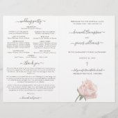 Hannah Pink katholieke bruiloft programma met mass (Voorkant)