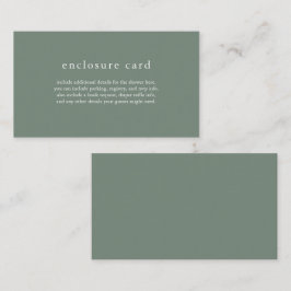 HANNAH Sage Green Boho Baby shower Kaart