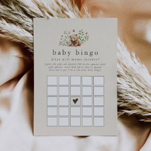 HANNAH Vintage Baby Baby shower de Bingo Carte de
