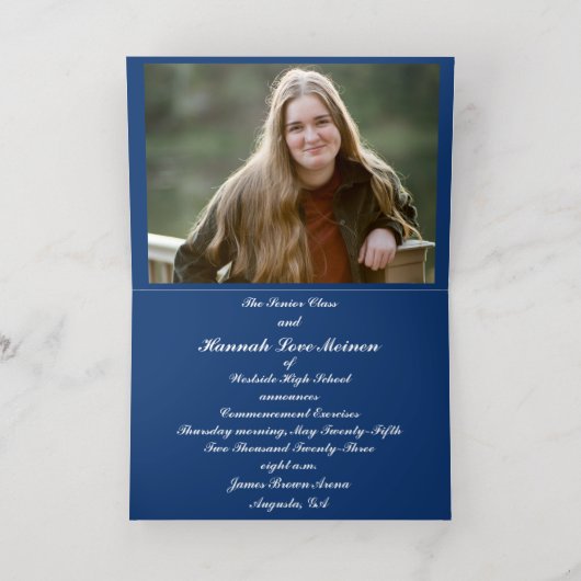 HANNAH Westside High School Faire-part bloqué (Couchage intérieur)