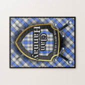 Hannay Clan Tartan Swords and Shield Legpuzzel (Horizontaal)