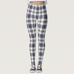 Hannay Tartan Pset Blue Black Pattern Leggings
