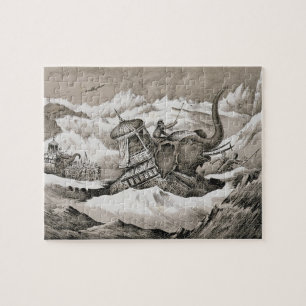 Hannibal (247-c.183 BC) en zijn oorlogsolifanten k Legpuzzel