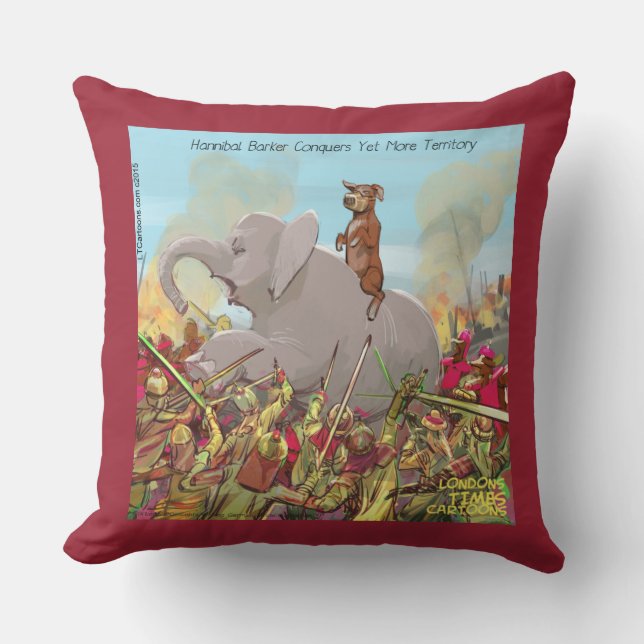Hannibal Barca Le Conquérant Funny Funny Coussin (Recto)