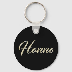 Hanno Name whitegold Button Schlüsselanhänger Sleutelhanger