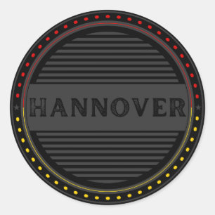 Hannover City Pride Embleem – Duitse identiteit Ronde Sticker