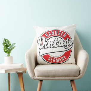 Hannover Duitsland vintage stijl logo. Kussen