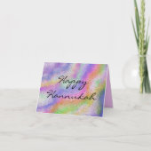 Hannukah Candle Kleuren Kaart (Voorkant)